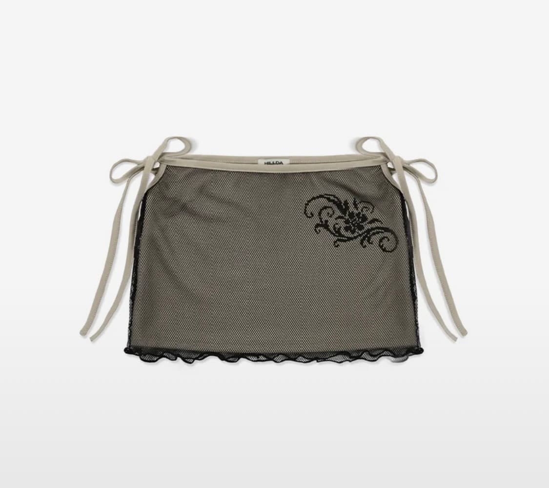 새상품) 힐다 러스트 메쉬 미니 스커트 상품이미지1