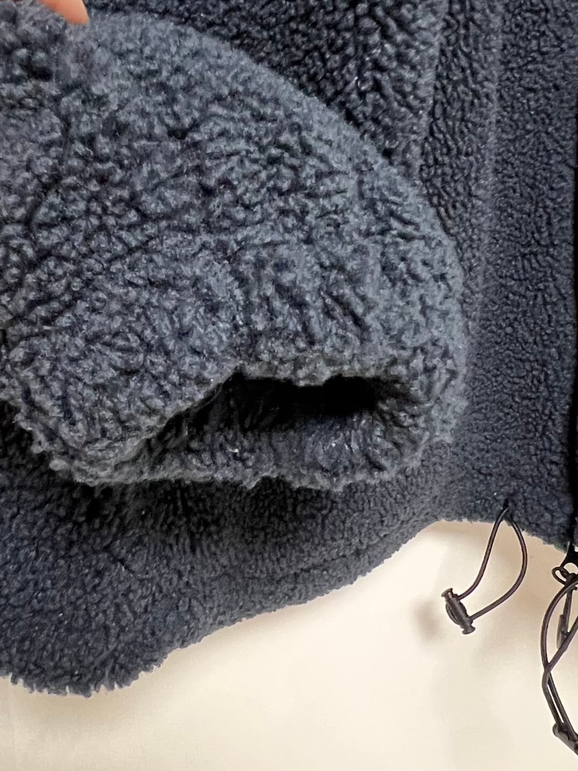 마뗑킴 플리스 집업 점퍼 네이비 상품이미지7