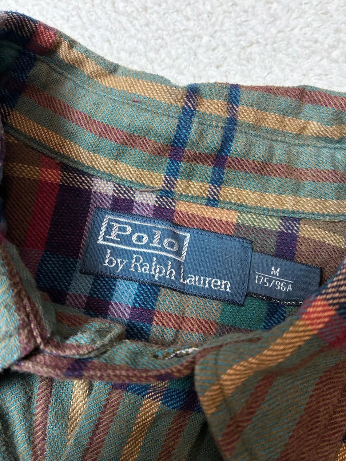 폴로 랄프로렌 00's 컨트리 체크 엘보 패치 셔츠 PN7806 상품이미지8