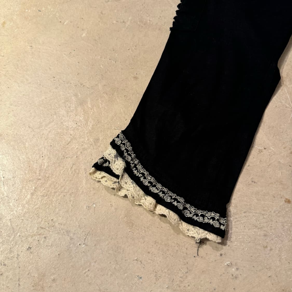 레이스 포인트 카고 카프리 팬츠 상품이미지2