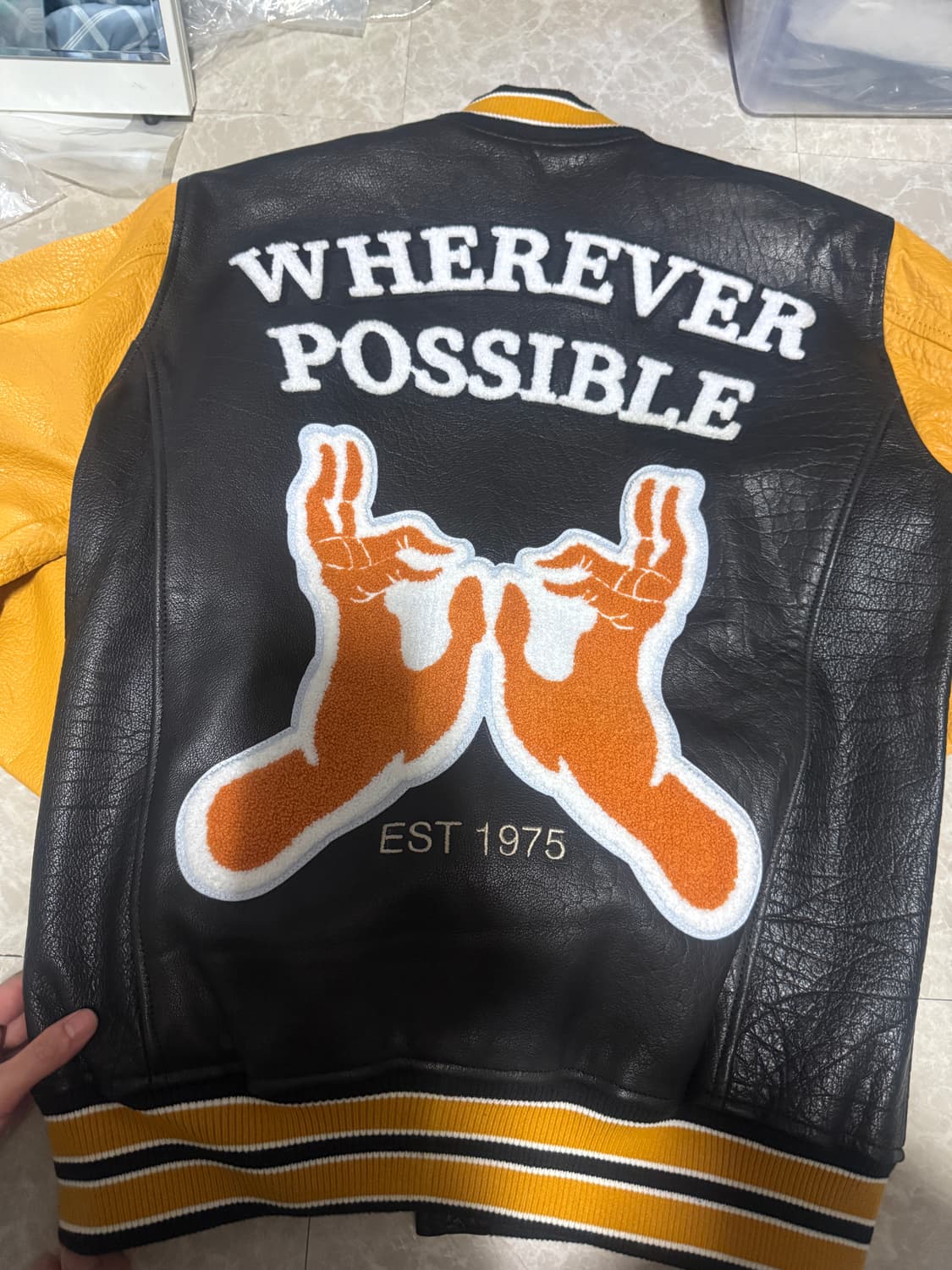 M사이즈 자라 레더 바시티 자켓 5388/302/800 상품이미지2