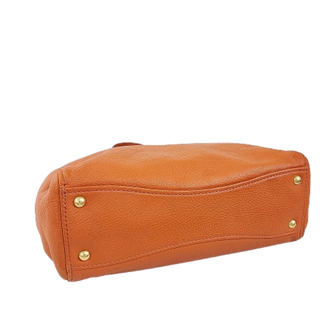 정품 미우미우 RN0620 금장 로고 장식 오렌지 레더 토트/숄더백 상품이미지6