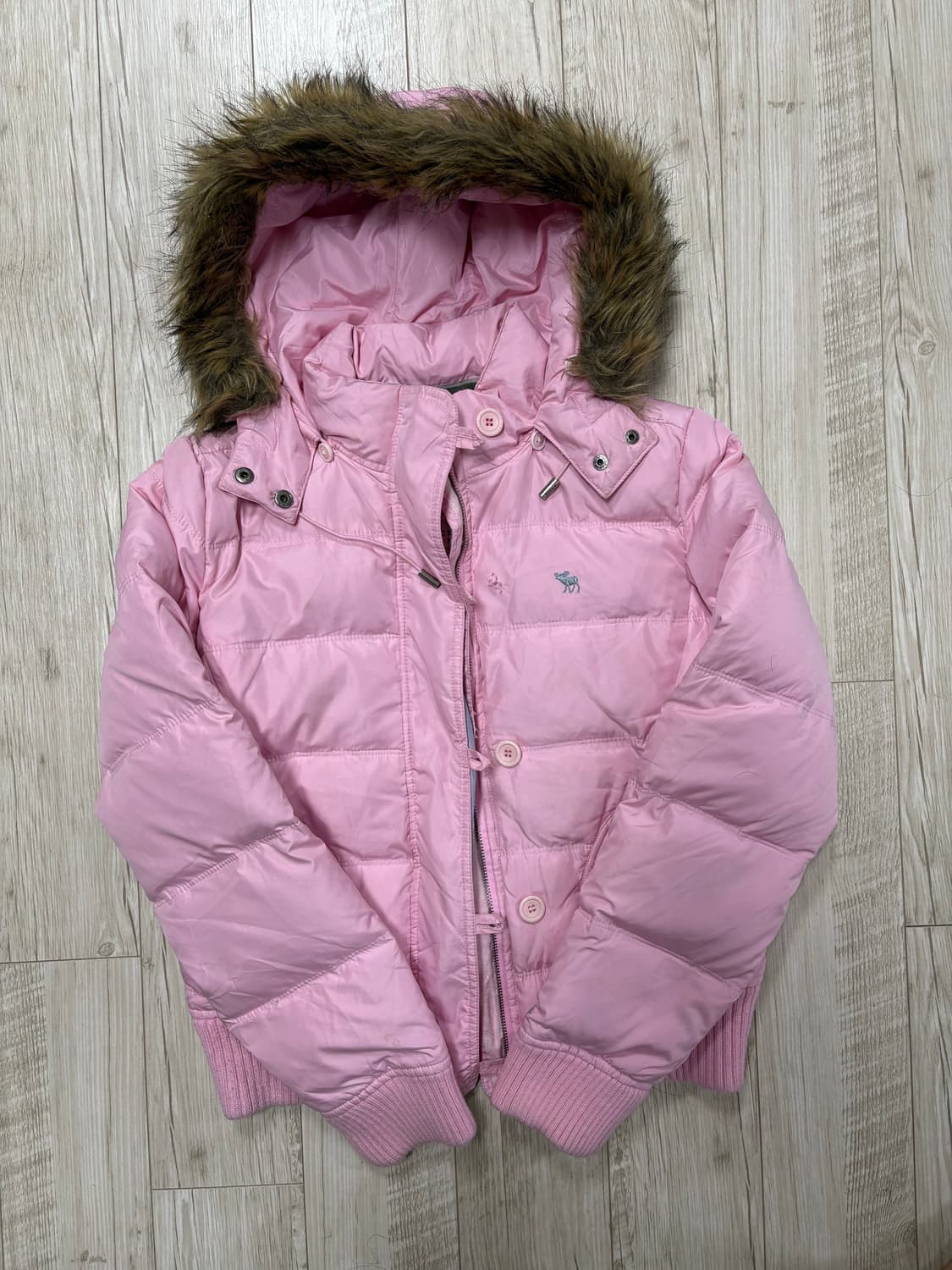 아베크롬비 울프죠 패딩 딸기우유 L 상품이미지1