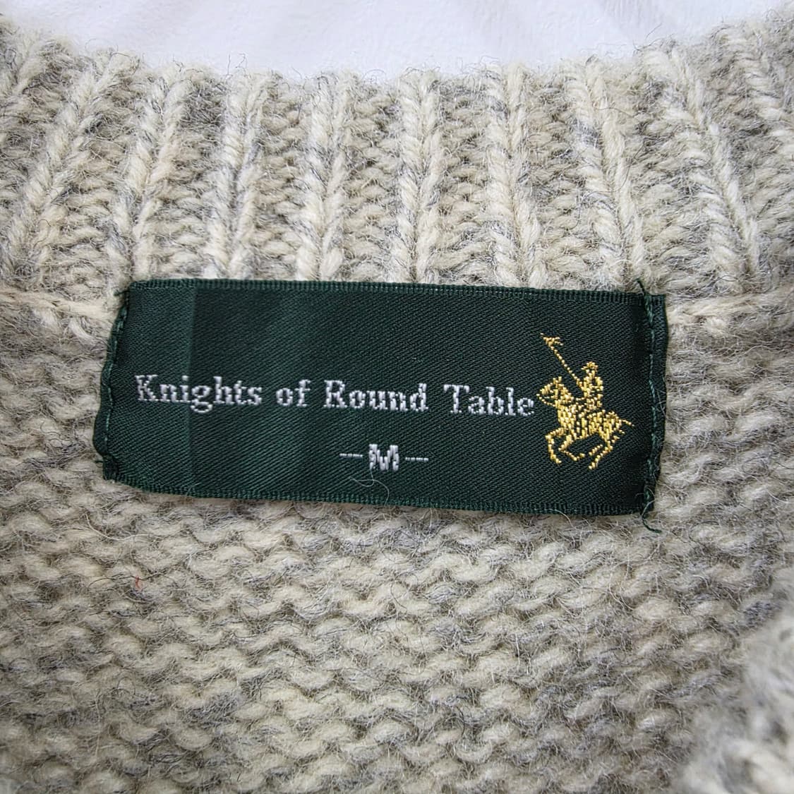 울 100% 일본빈티지 슈팅패치 니트 상품이미지9