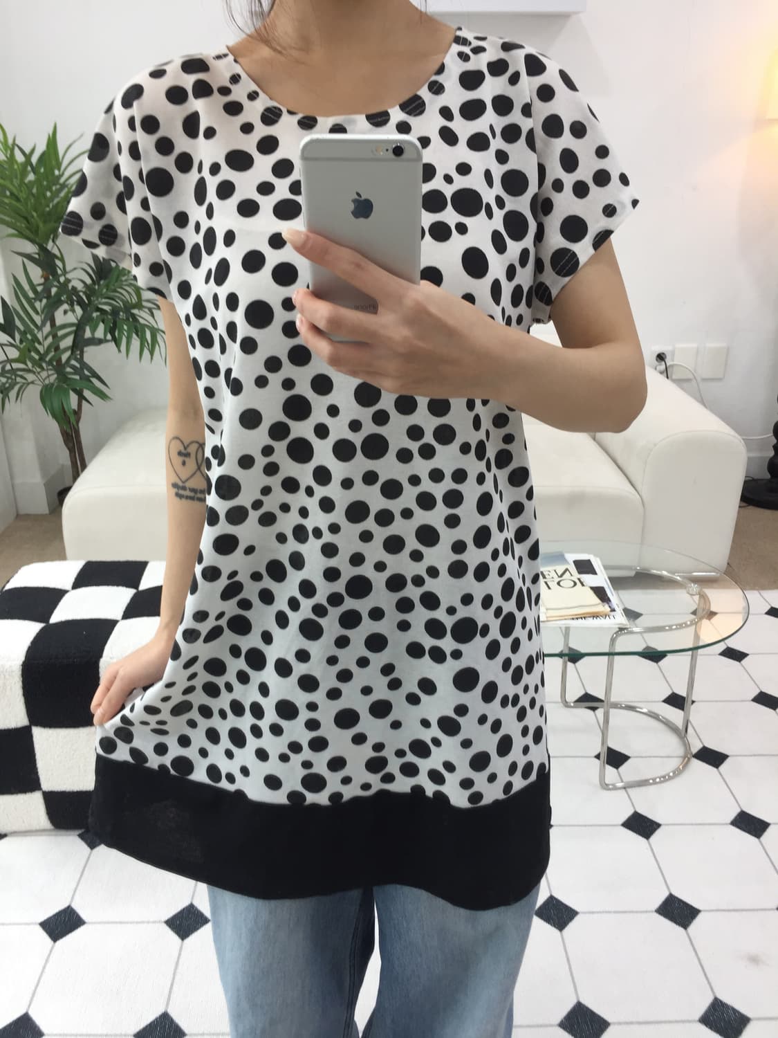 도트 레이어드 원피스 상품이미지9