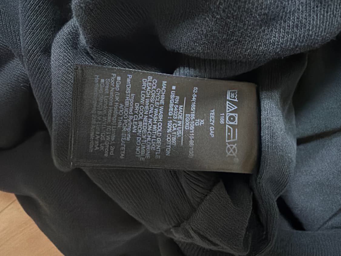 이지갭 도브 발렌시아가 후드 워시드 블랙 상품이미지3