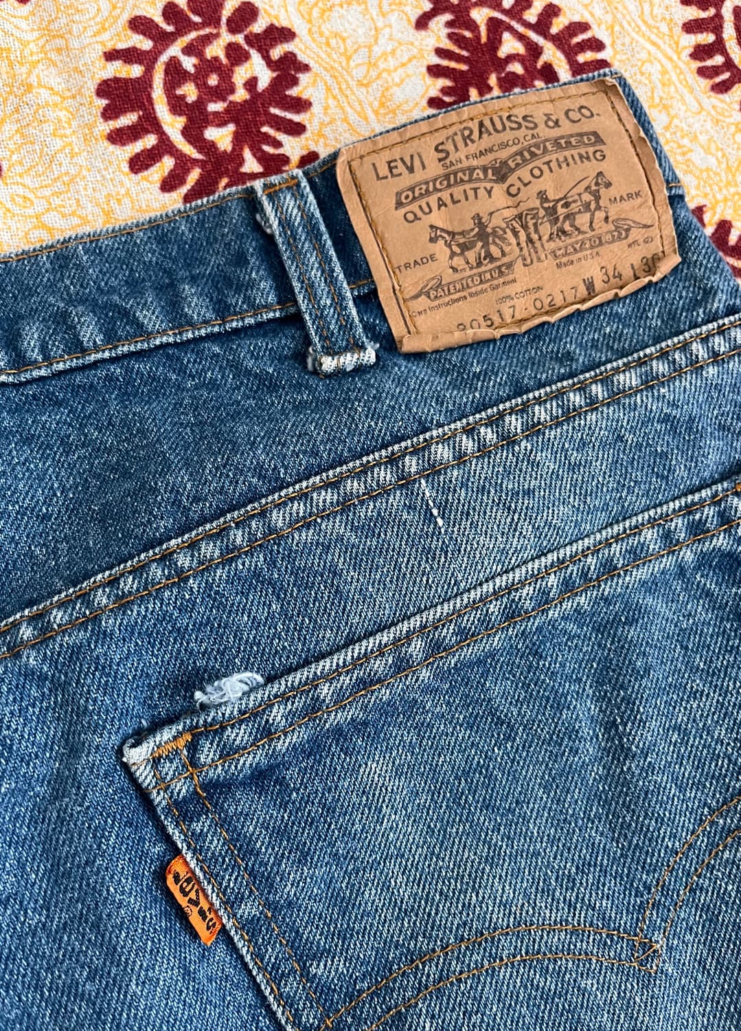 [34X30] 80s  리바이스 517 오렌지탭 상품이미지2