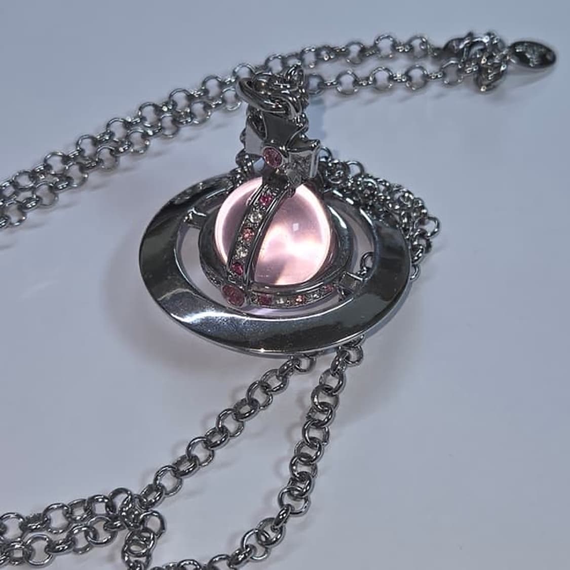 비비안웨스트우드 orb 핑크 목걸이 상품이미지1