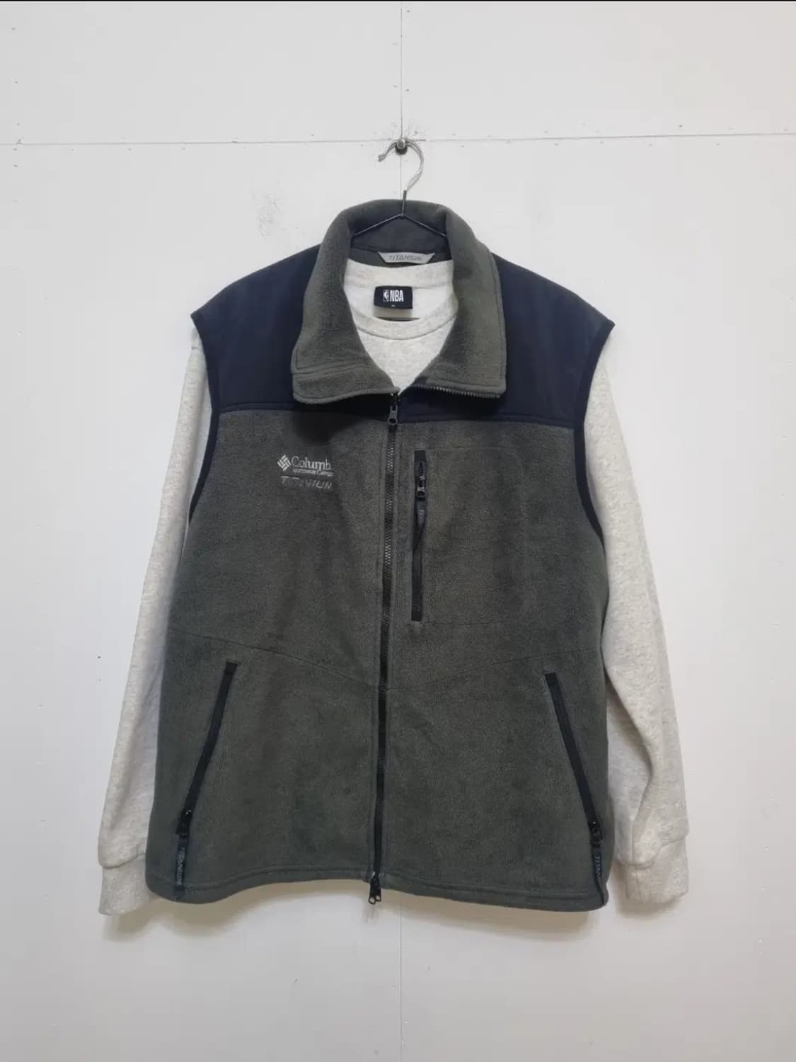 컬럼비아 티타늄 플리스 집업 조끼/남성XL 상품이미지5