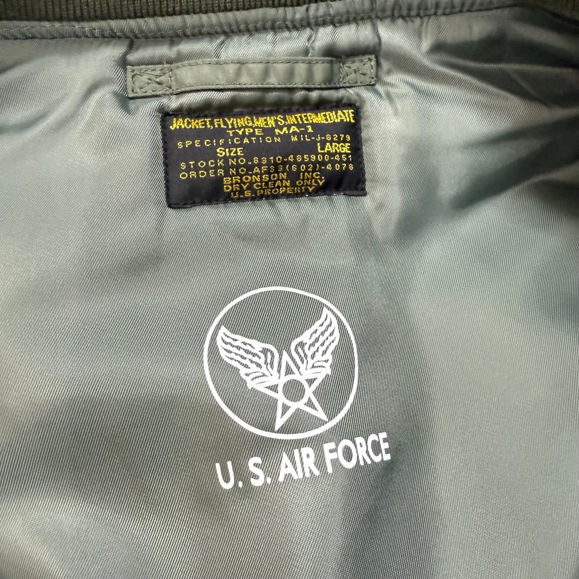 브론슨 MA-1 마원 중국판 L 상품이미지7