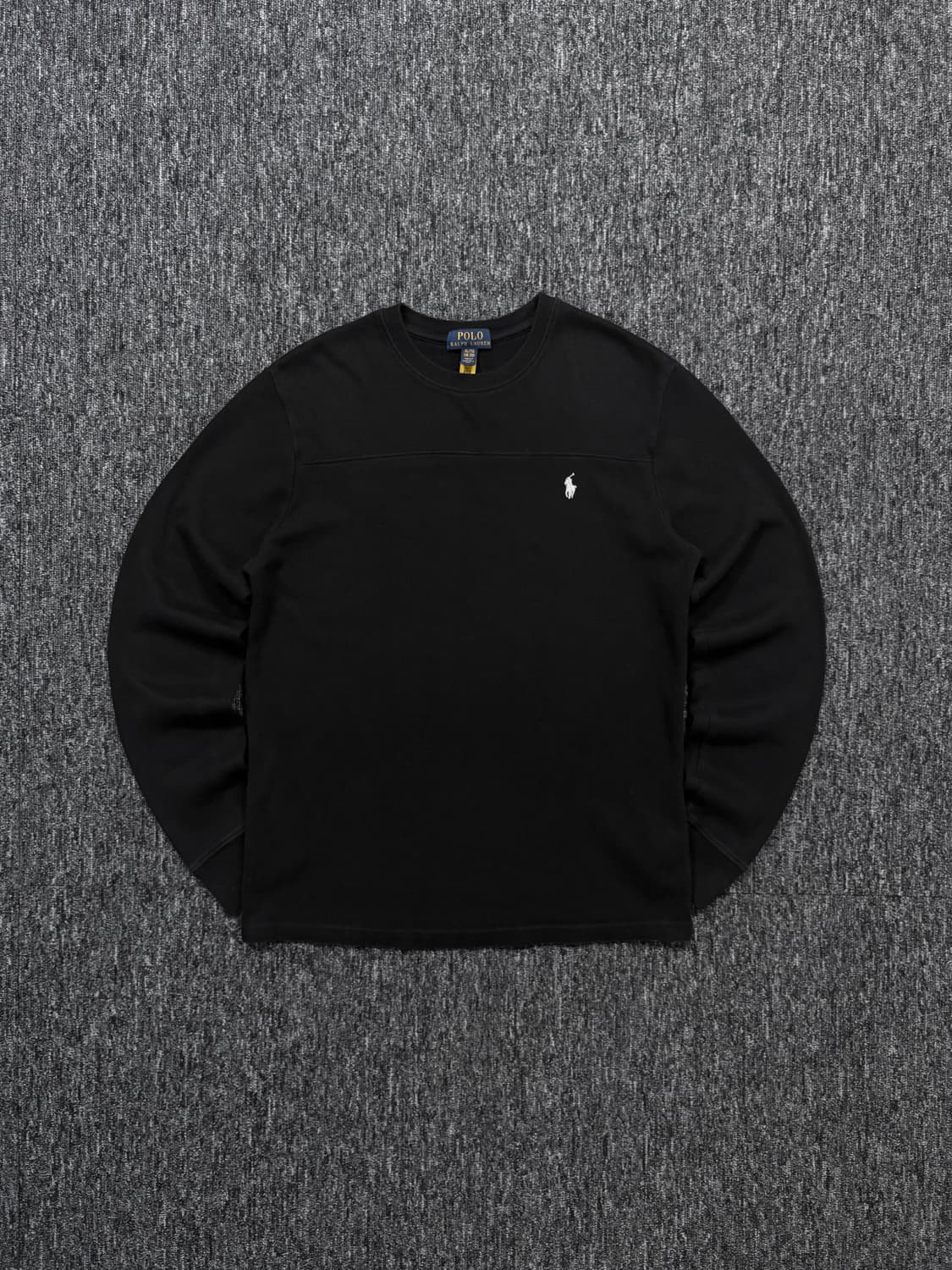 폴로 블랙 골지 롱슬리브 상품이미지3