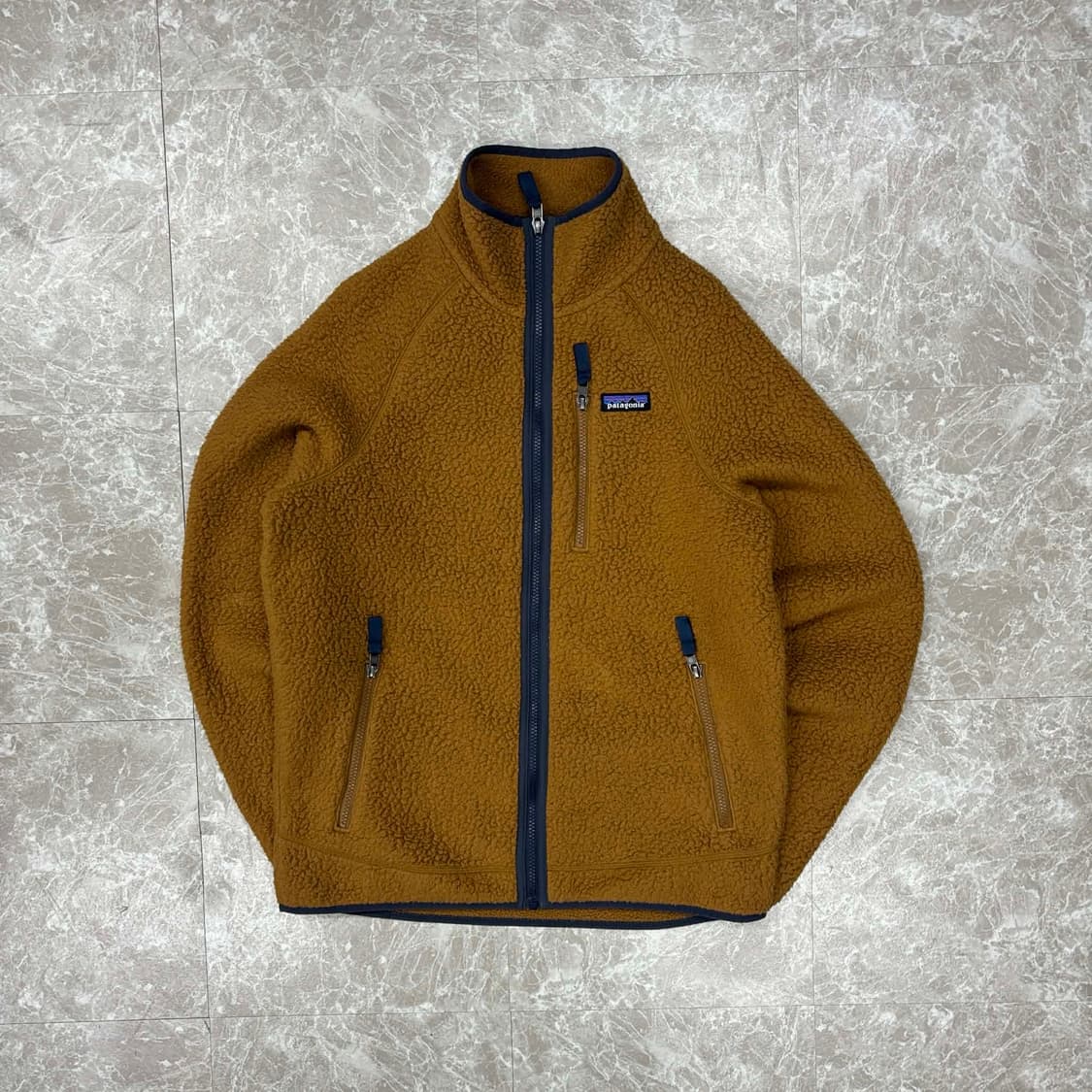 파타고니아 레트로파일 베어 브라운 쉐르파 플리스 자켓 후리스 희귀져지(M 상품이미지3