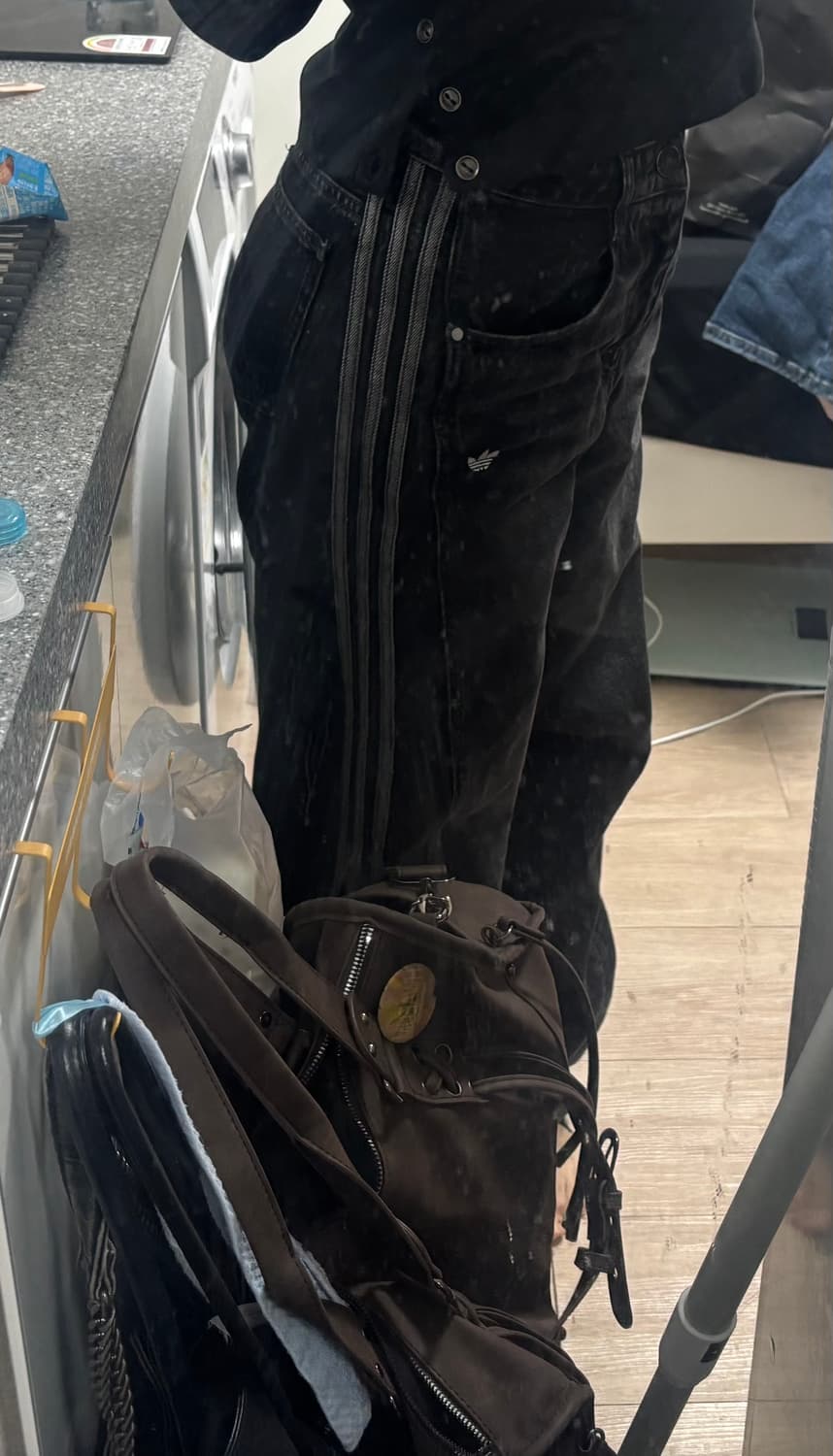 아디다스 삼선 데님 팬츠 27사이즈 상품이미지5