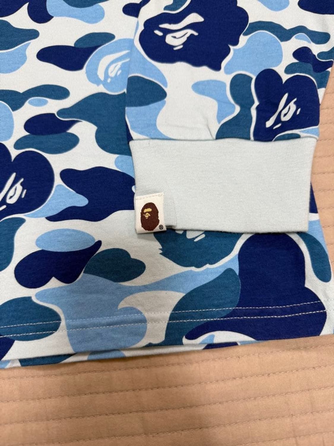 베이프 ABC 카모 컬리지 롱슬리브 티셔츠 상품이미지4