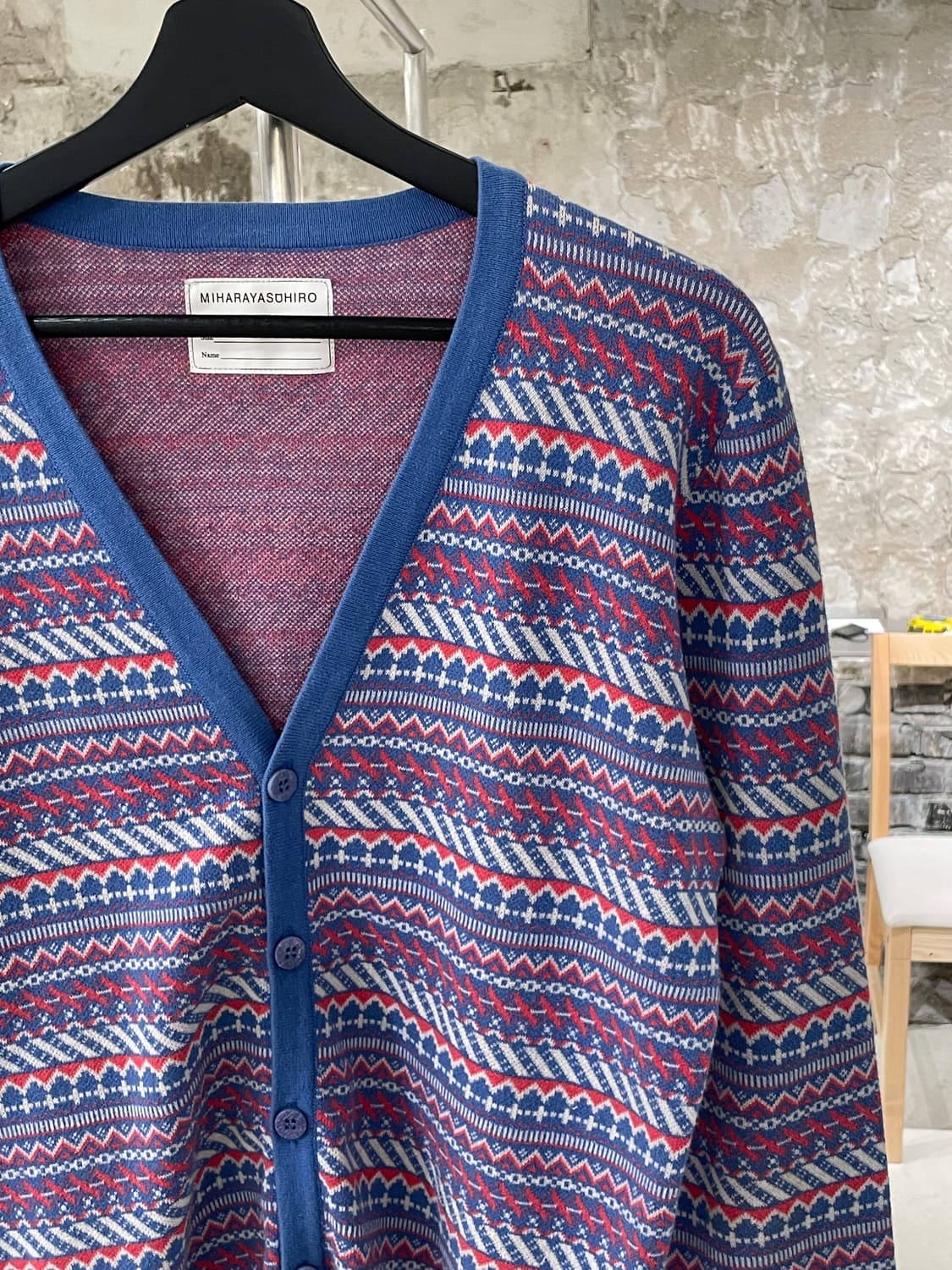 미하라 야스히로 믹스 노르딕 아칼릭 가디건 상품이미지3