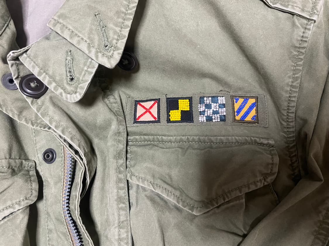 폴로 성조기 비즈 야상 m사이즈 상품이미지5