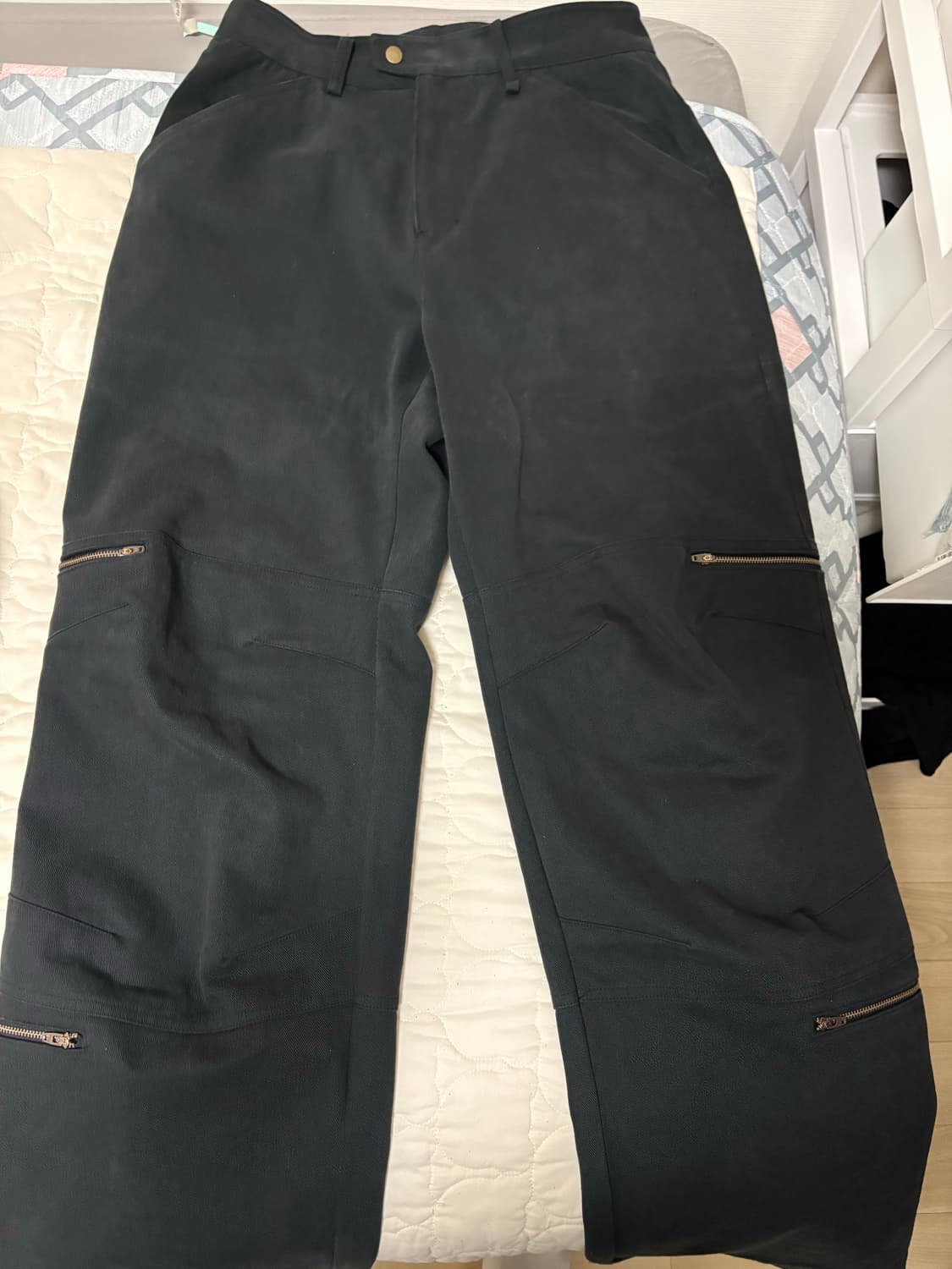 Yiyae 이예 라보 지퍼 팬츠 블랙 M 상품이미지1