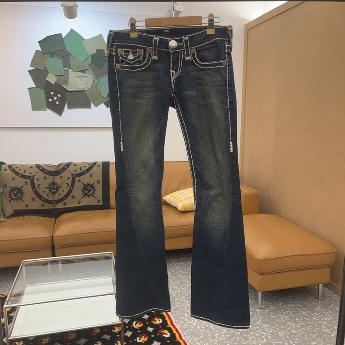 트루릴리전 조이슈퍼티 빈티지 크로스절개 데님팬츠 25 C07267 상품이미지3