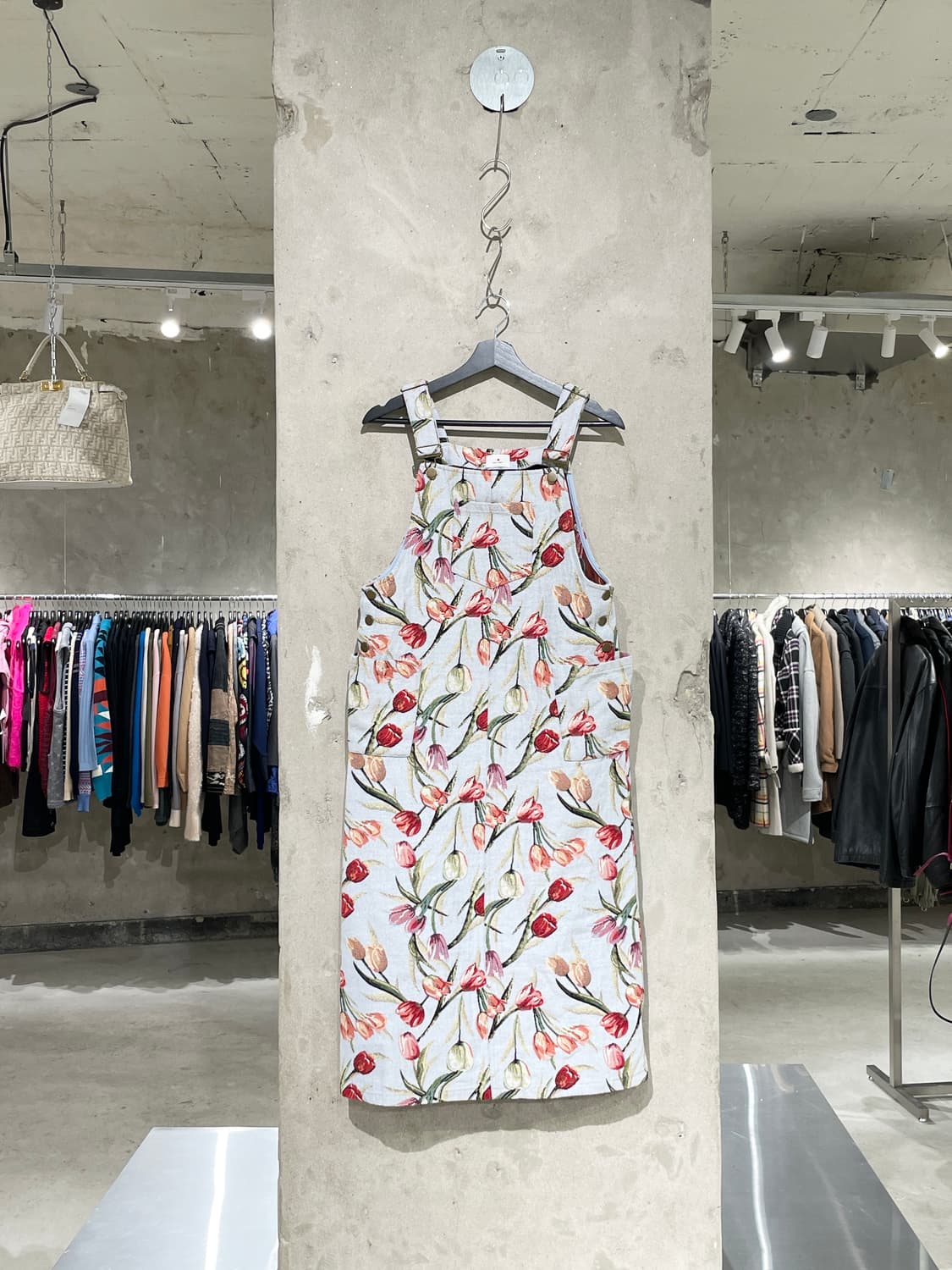 메리 제니 튤립 자카드 덩가리 드레스 상품이미지1