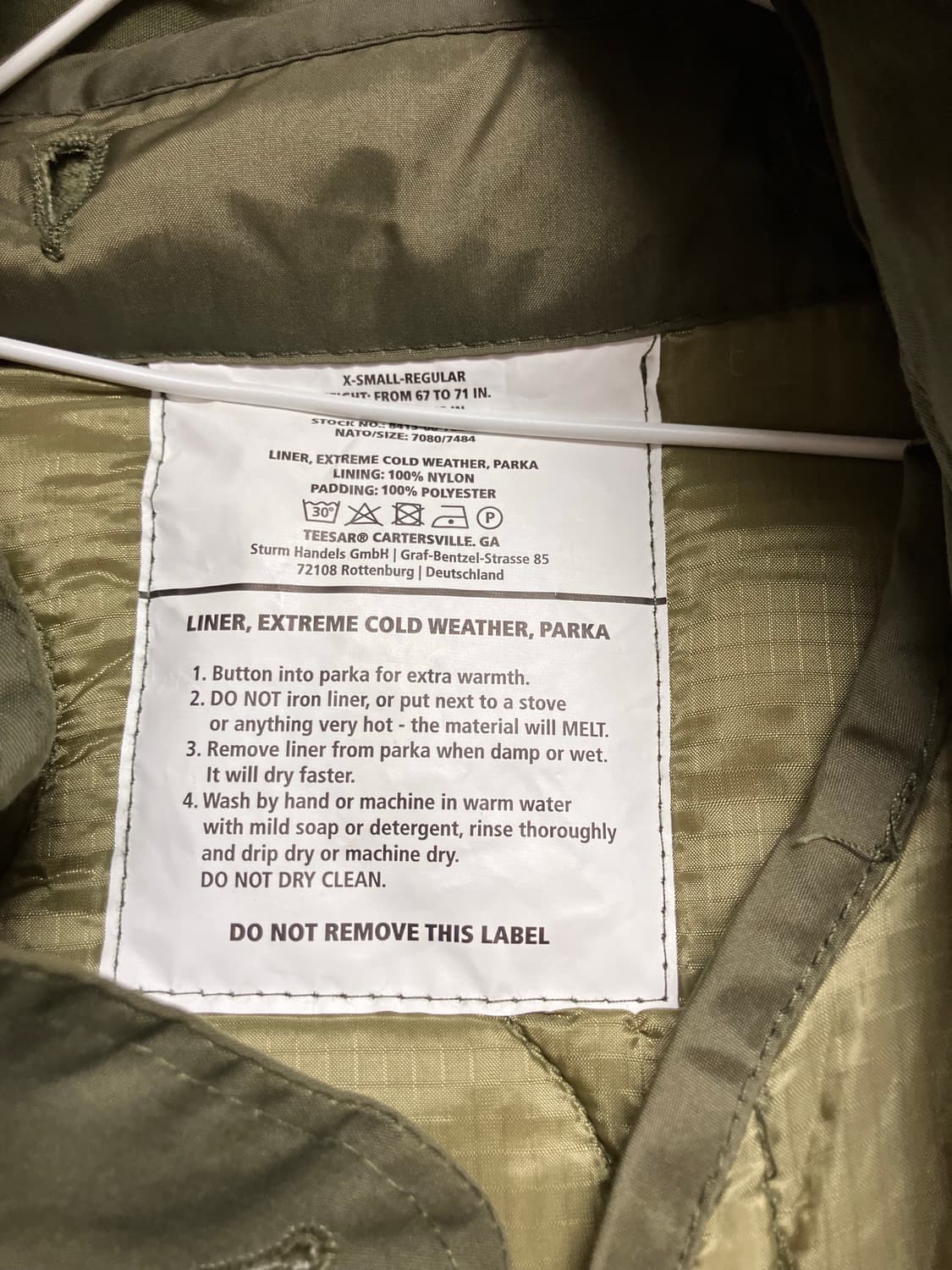 밀텍 M65 피쉬테일 개파카 올리브 XS(95) 상품이미지2