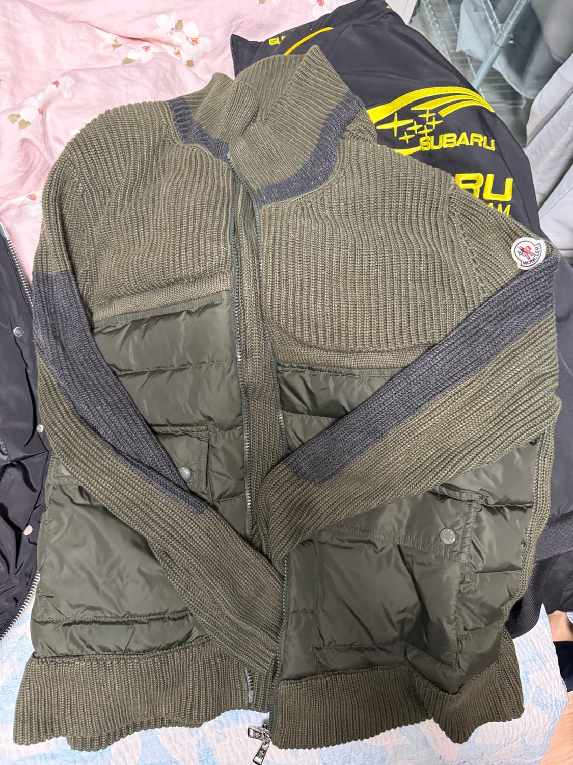 몽클레어 집업 니트 패딩 xl (105-110) 상품이미지1