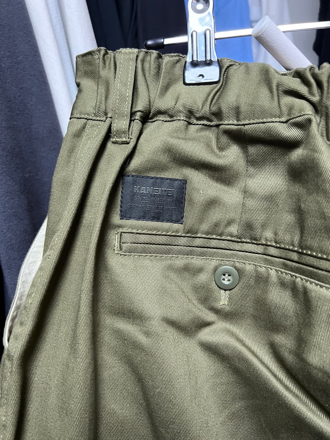 올리브 워크 팬츠 카네이테이 L 상품이미지5