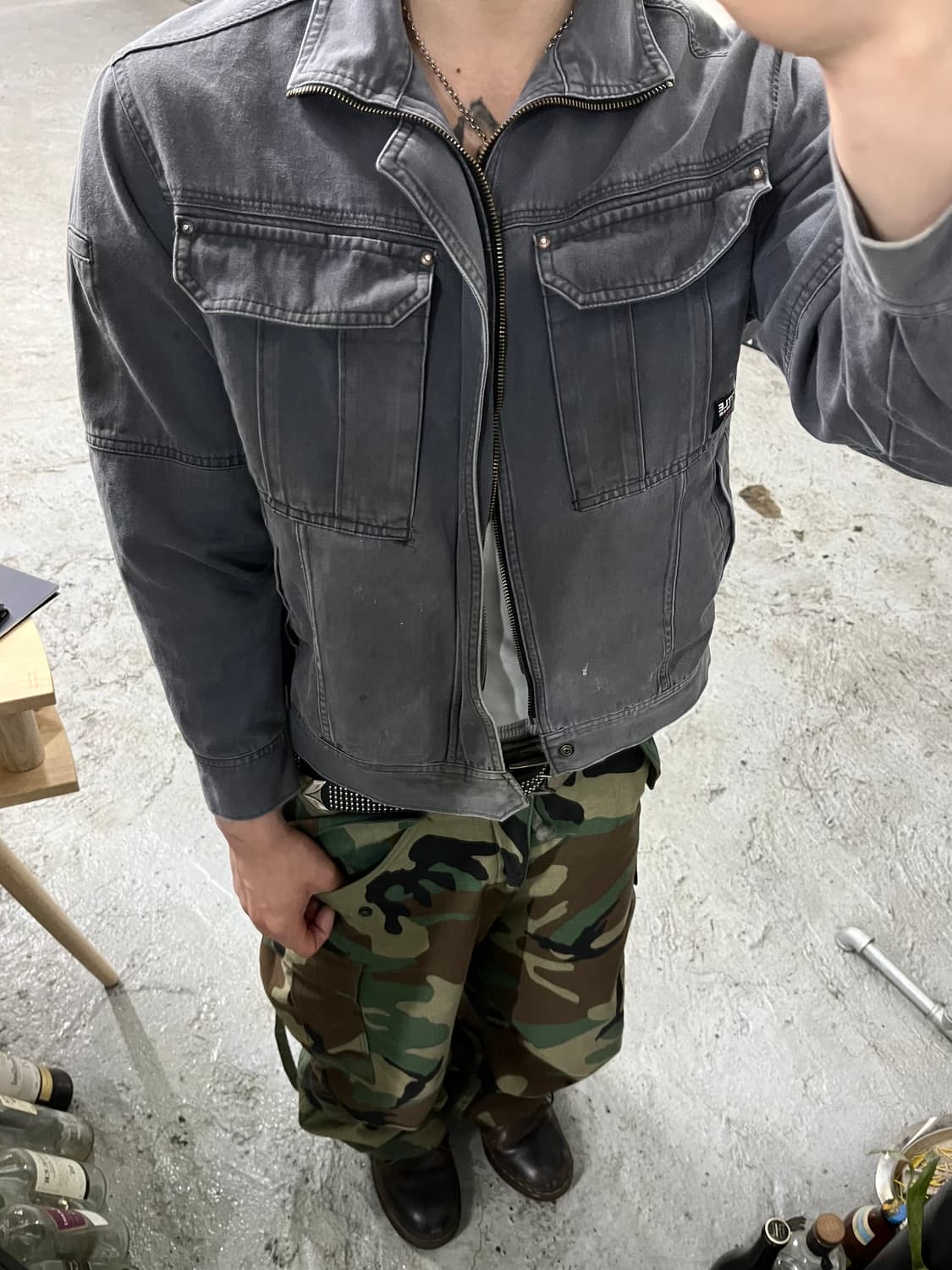 Burtle faded dirty work jacket 상품이미지4