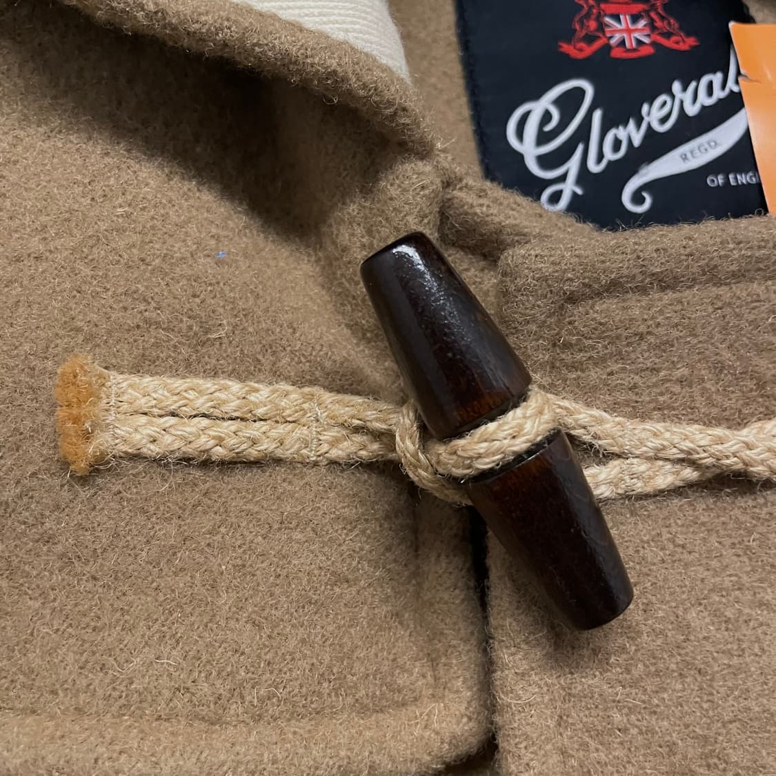 90s 글로버올 GloverAll 더플 코트 후드 떡볶이 코트 상품이미지4