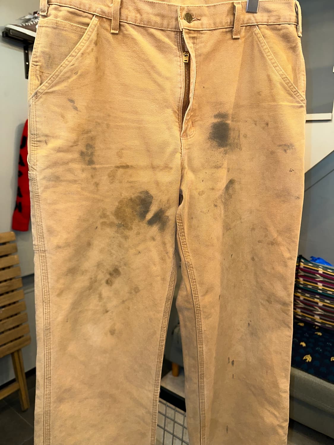 00’s Carhartt distressed single work PT 상품이미지6