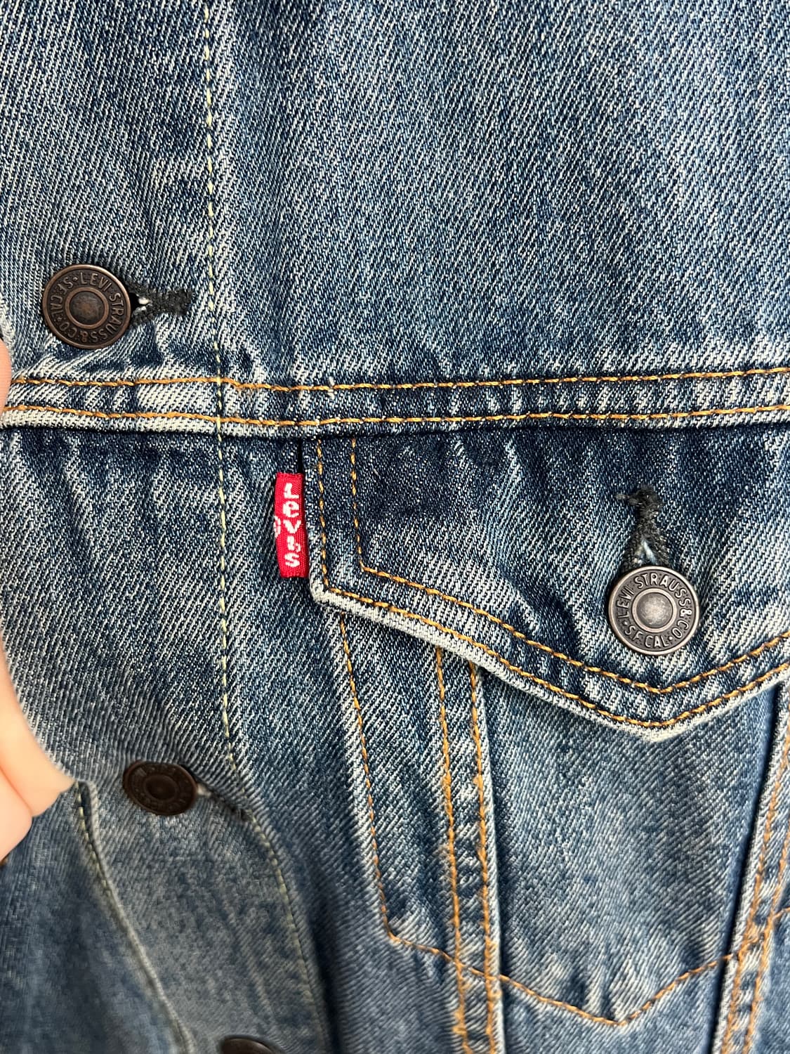 Levis 리바이스 3세대 72334 연청 트러커 데님 자켓 상품이미지3