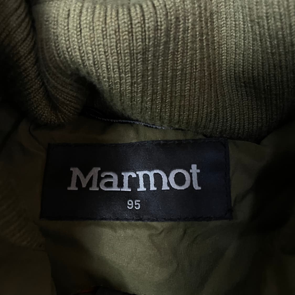 MARMOT 카키 패딩 자켓 95 상품이미지4