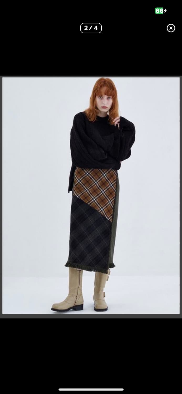 더오픈 YY 체크스커트 2사이즈 상품이미지5