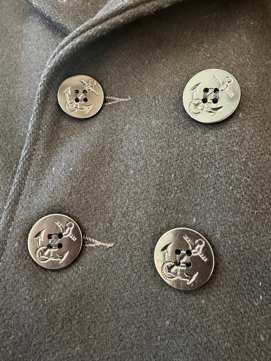 쇼트 740N 피코트 블랙 상품이미지5