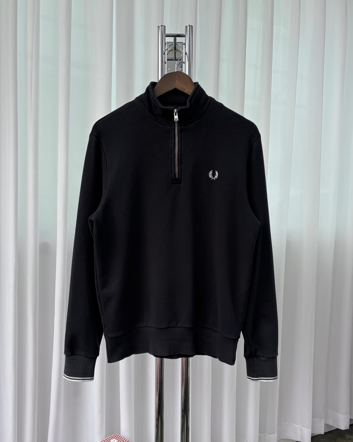 [M]프레드 페리 하프집업 스웻 셔츠 맨투맨 상품이미지3