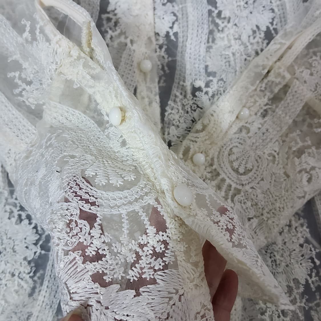 시스루 오프숄더 블라우스 나시 세트 55 상품이미지7