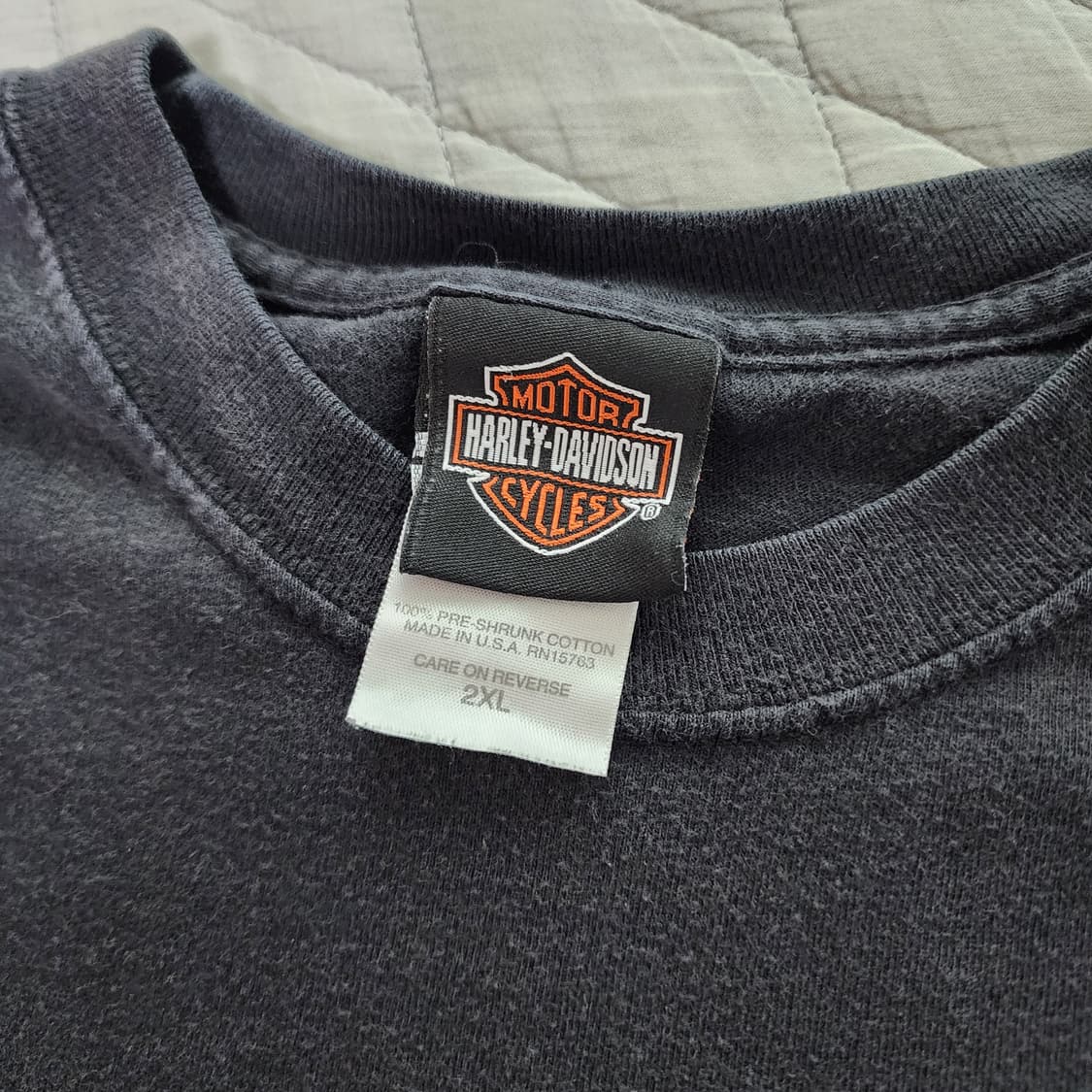 [2XL] 00s 빈티지 할리데이비슨 블루플레임 롱슬리브 상품이미지6
