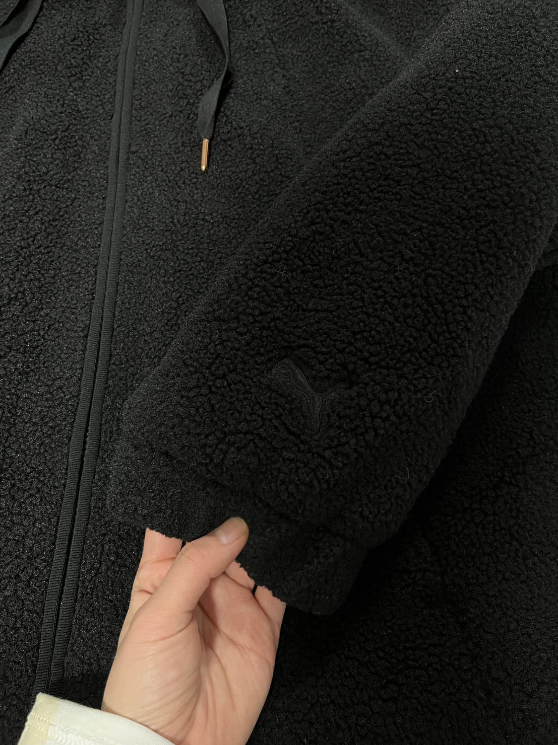 (새상품) 푸마 후리스 후드집업 XL 검정 상품이미지7