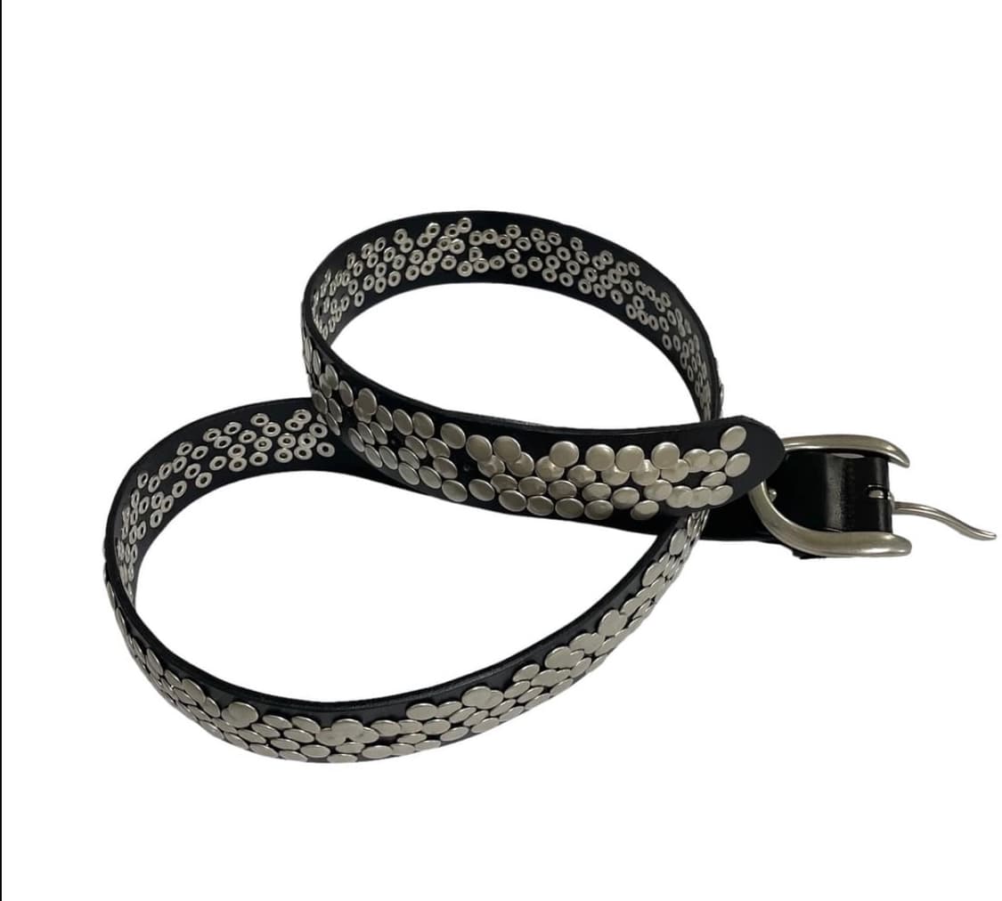 vintage stud cowhide belt 상품이미지2