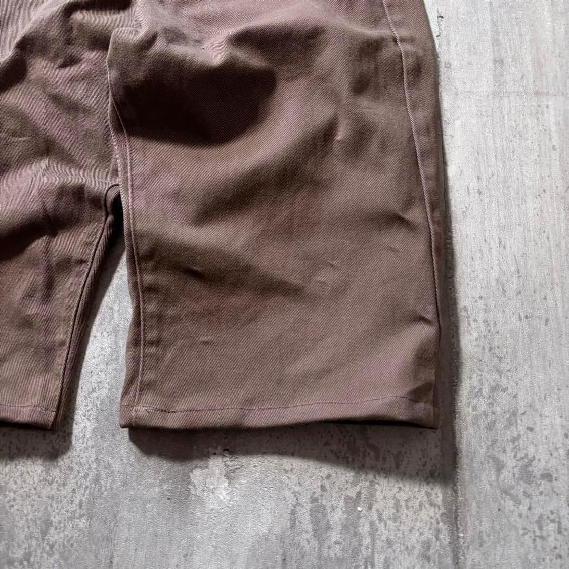 빈티지 00s 브라운 와이드 하프팬츠 7부 팬츠 상품이미지4