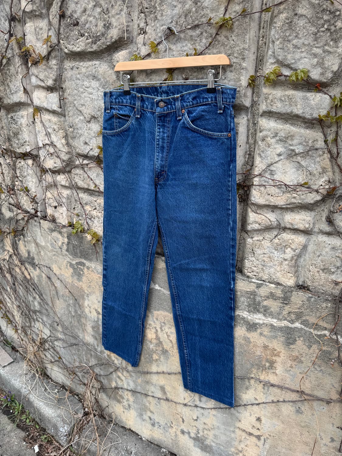 80s 리바이스 빈티지 505 오렌지탭 블랭크탭 워싱 데님 팬츠 34 상품이미지3