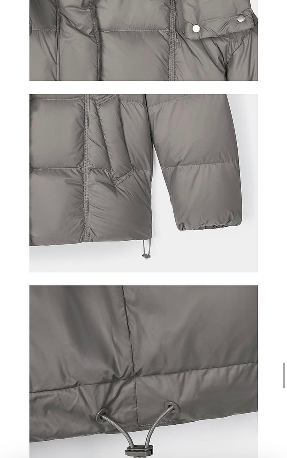 레프트서울 패딩 그레이 (새상품) 상품이미지5