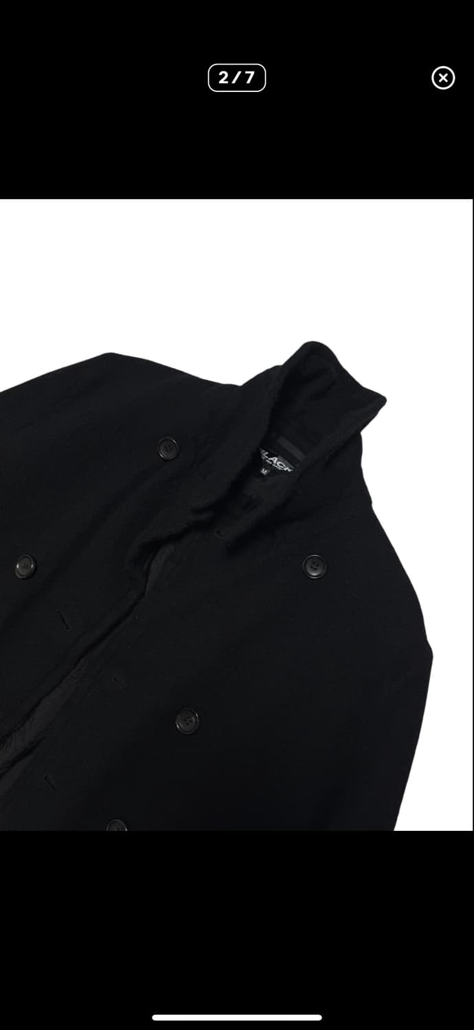 꼼데가르송 블랙 피코트 상품이미지2