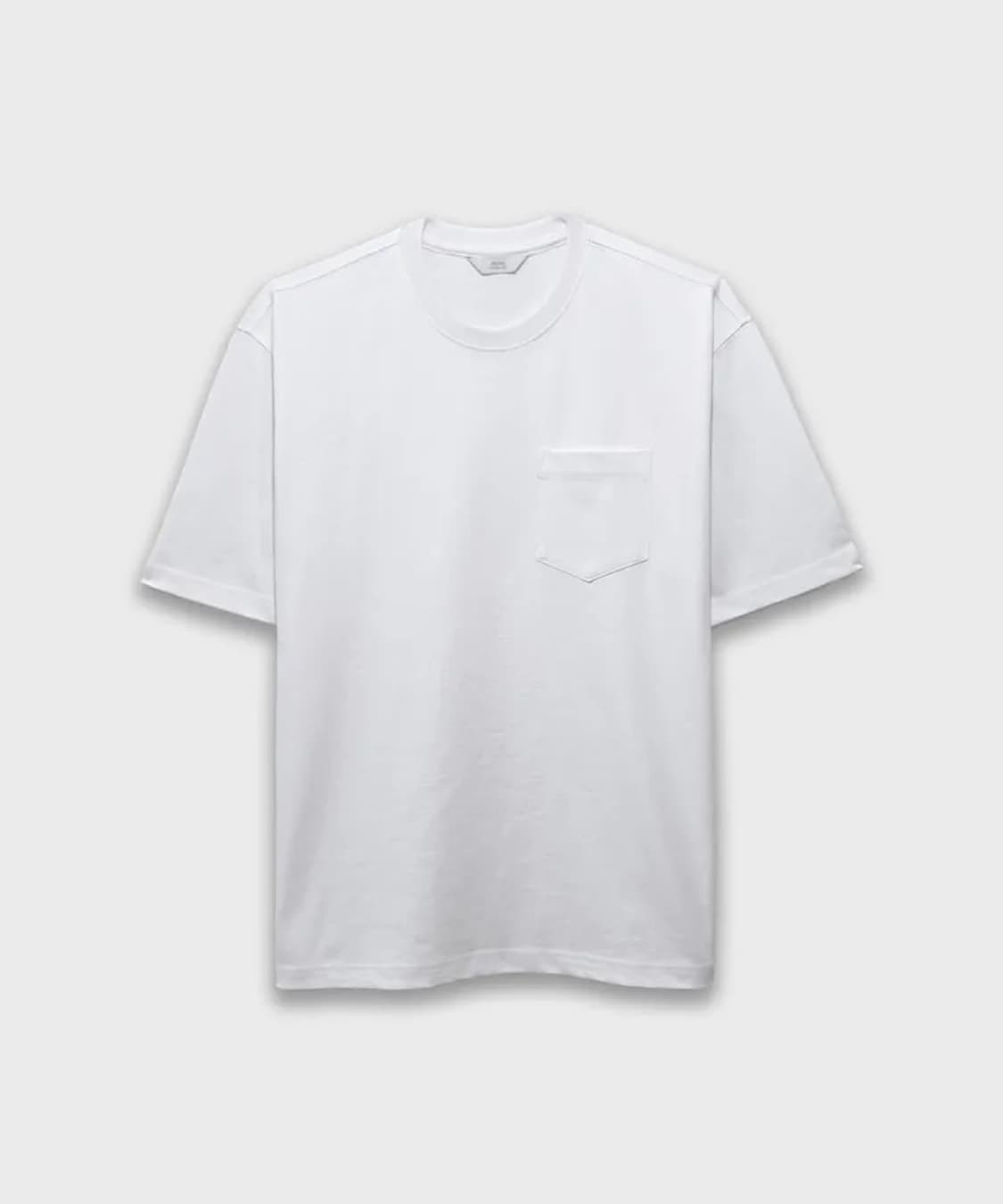 리우아 프리미엄 CP20 포켓 반팔티 화이트 S 상품이미지1