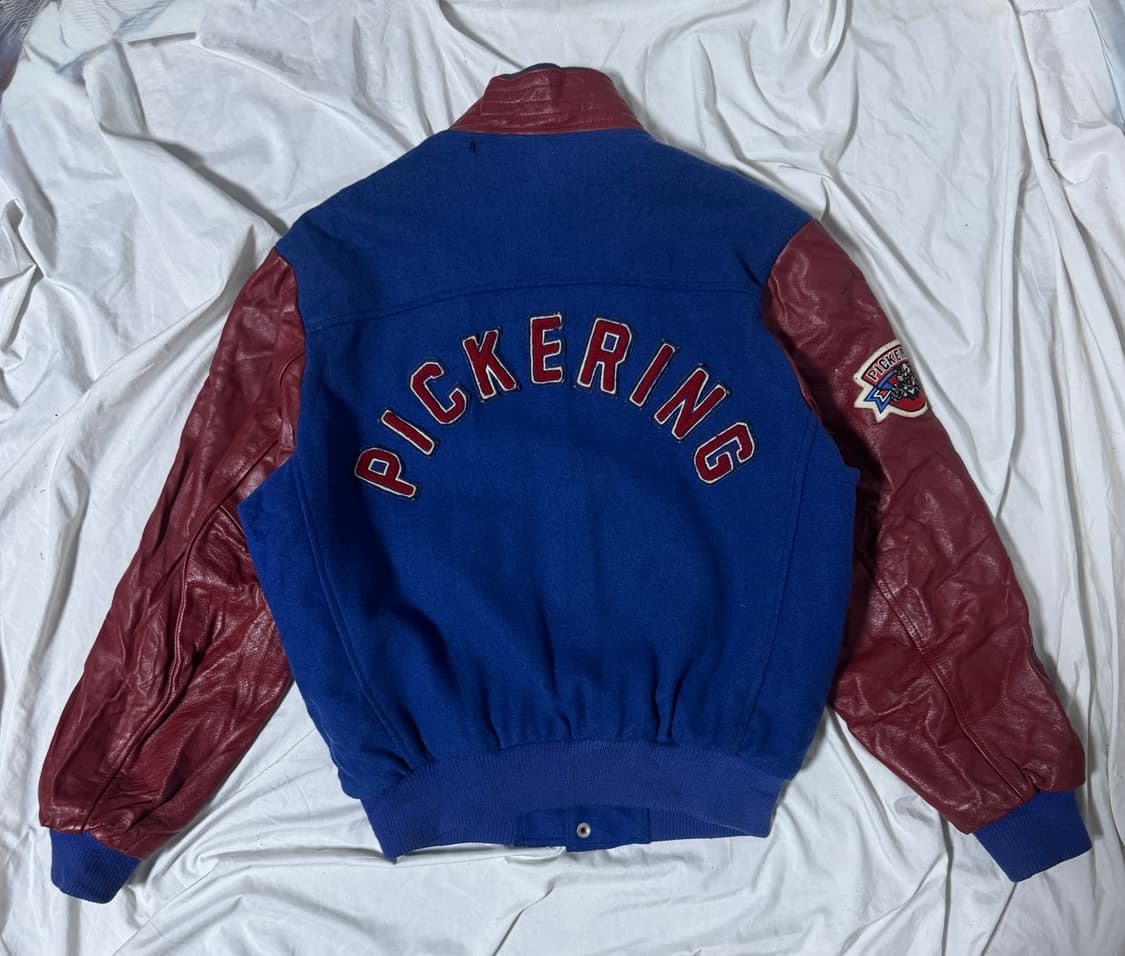 빈티지 캐나다 메이드 하키 팀 자수 패치 바시티 자켓 상품이미지2