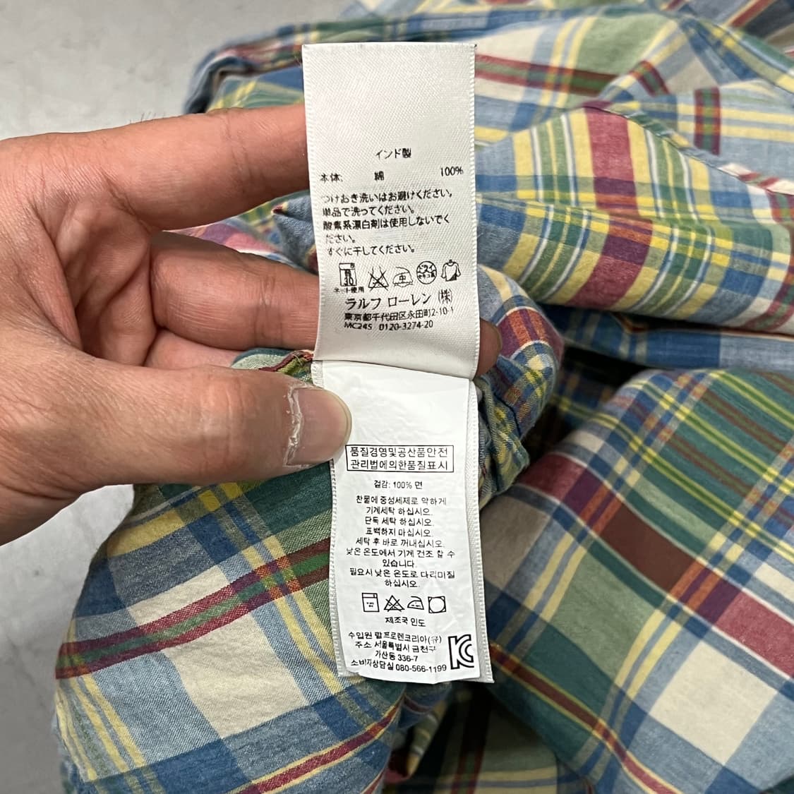  폴로랄프로렌 마드라스 체크 하프 셔츠 y16461 상품이미지7