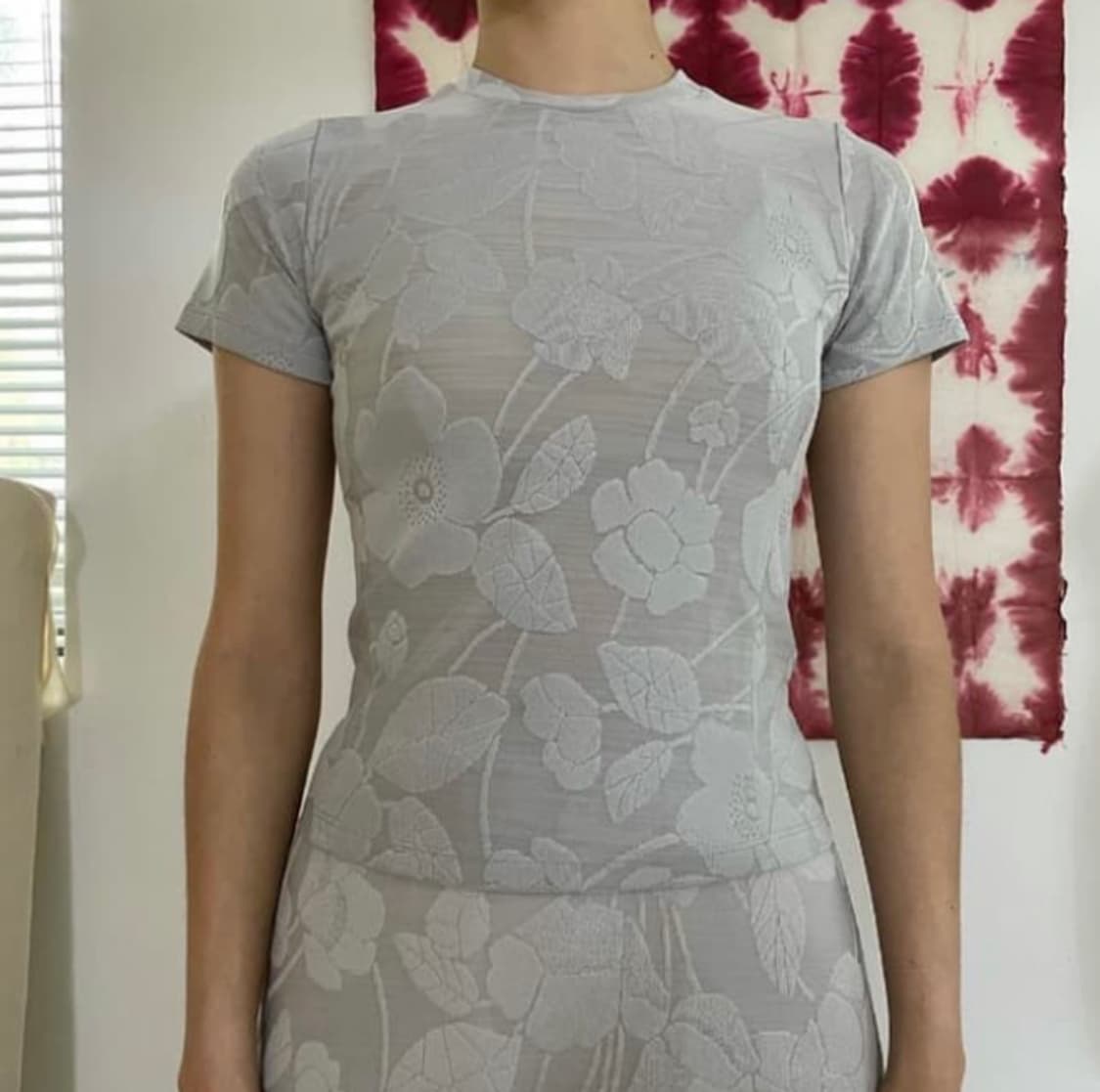 CAMELLIA JACQUARD JERSEY TOP 카멜리아 자카드 져지 상품이미지1
