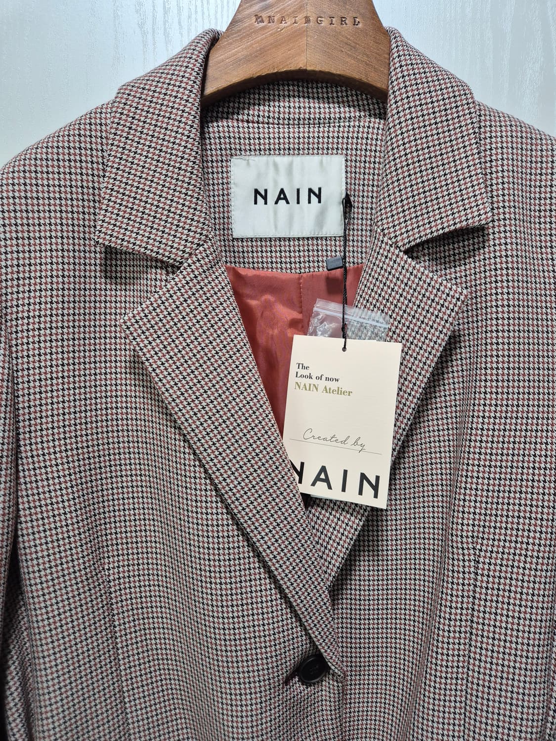 NAIN 체크 벨트 롱 코트 상품이미지3
