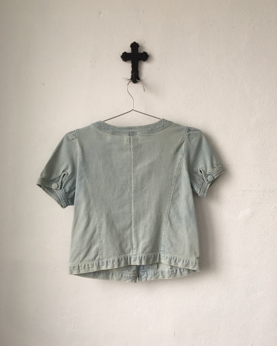 Ribbon point half sleeve jacket 상품이미지3