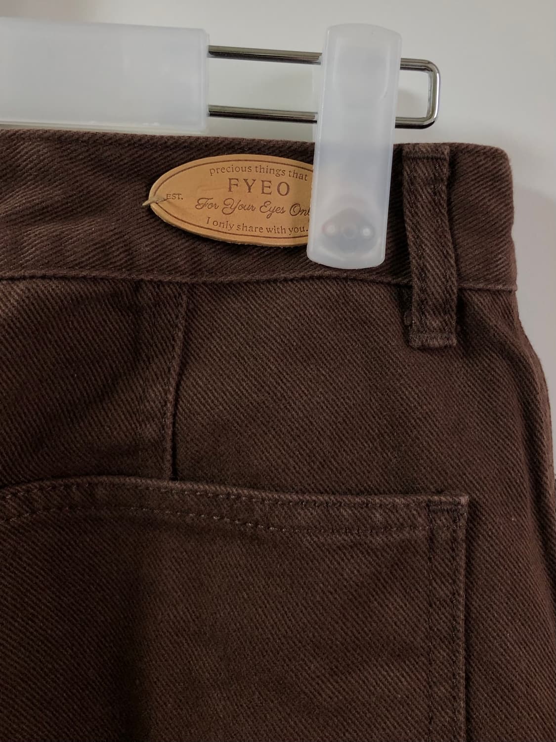 포유어아이즈온리 Joey Pocket Denim (Dark Brown) 상품이미지8