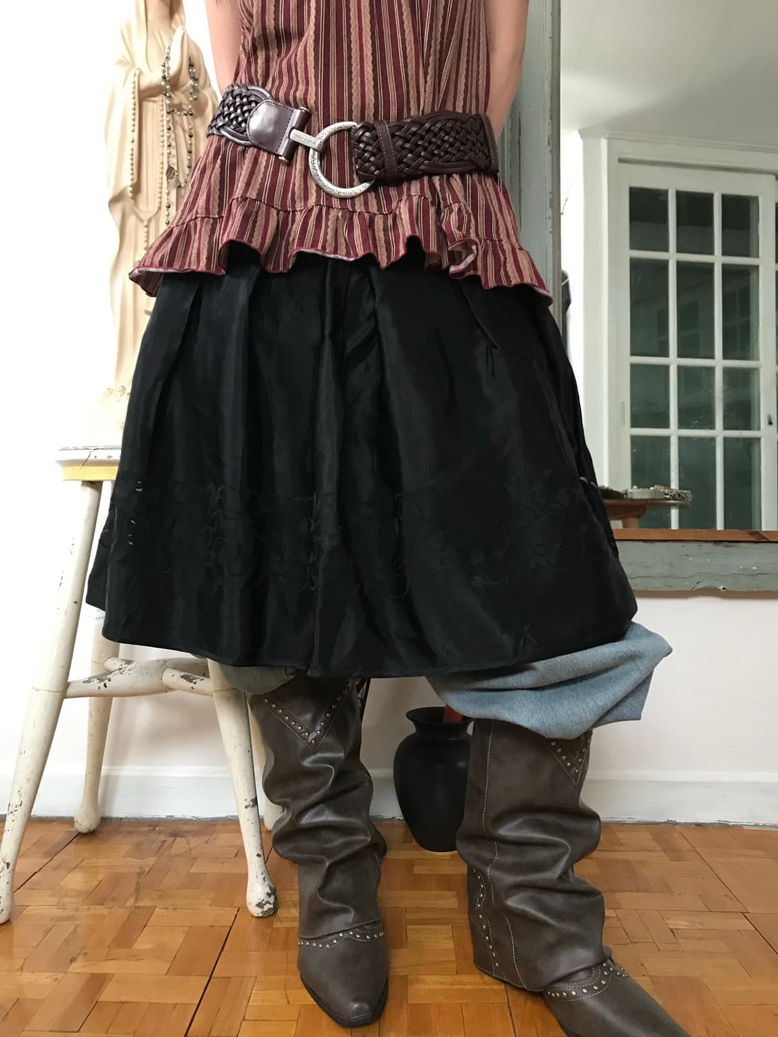 vintage pattern skirt 상품이미지6